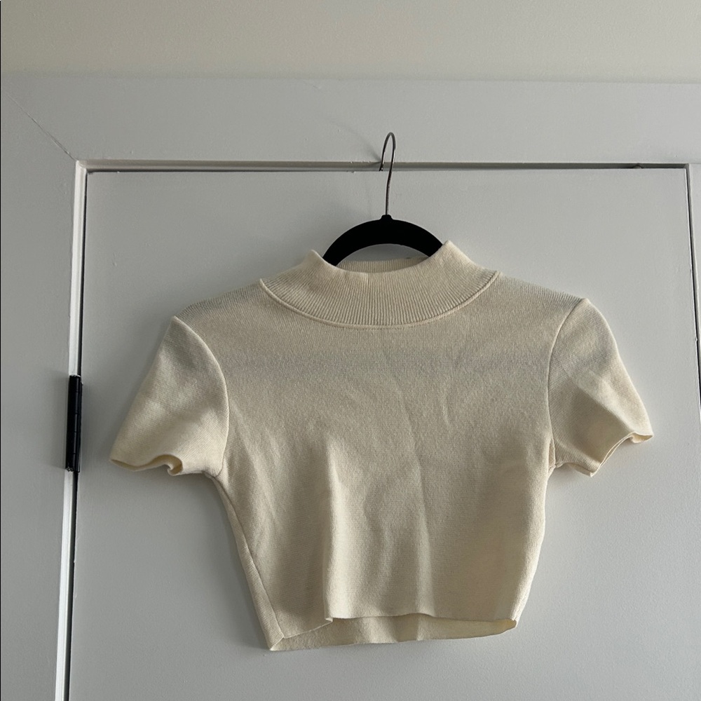 Cream Women's Top